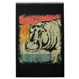 Calendrier Hippopotame vraiment Vintage  Hippo Lover
