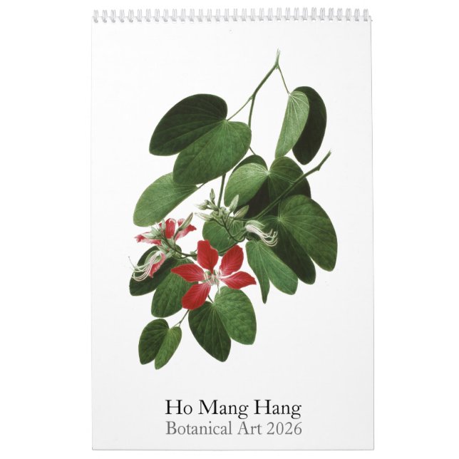 Calendrier Ho Mang Hang, Botanical Art 2026 Calendar (Protection)