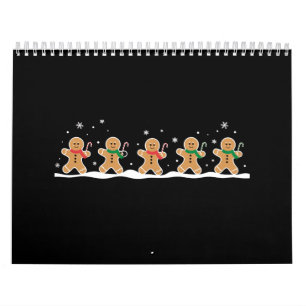 Calendrier Homme en pain d'épices Mignon Noël Fête Boulanger