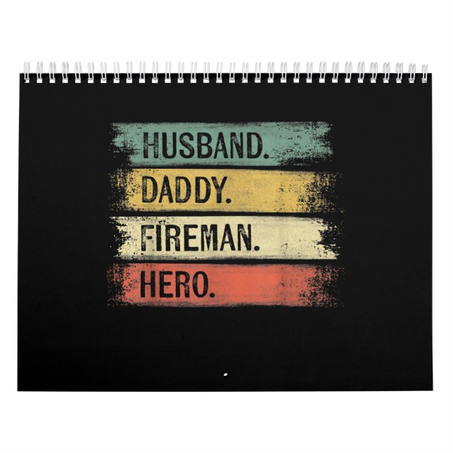Calendrier Homme Mari Daddy Fireman Hero Pompier (Protection)