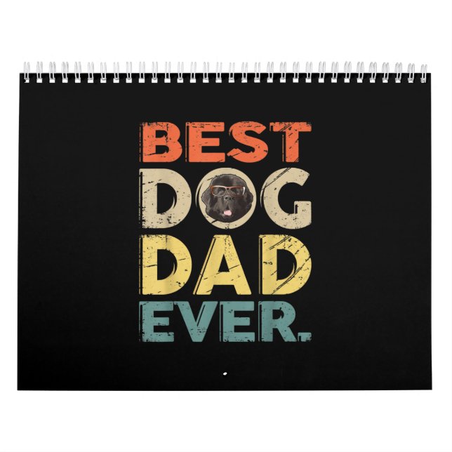 Calendrier Homme meilleur chien papa | cadeaux d'une journée (Protection)