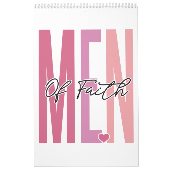 Calendrier Hommes de la foi motivations positives (Protection)