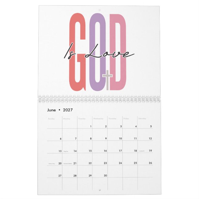 Calendrier Hommes de la foi motivations positives (Jun 2027)