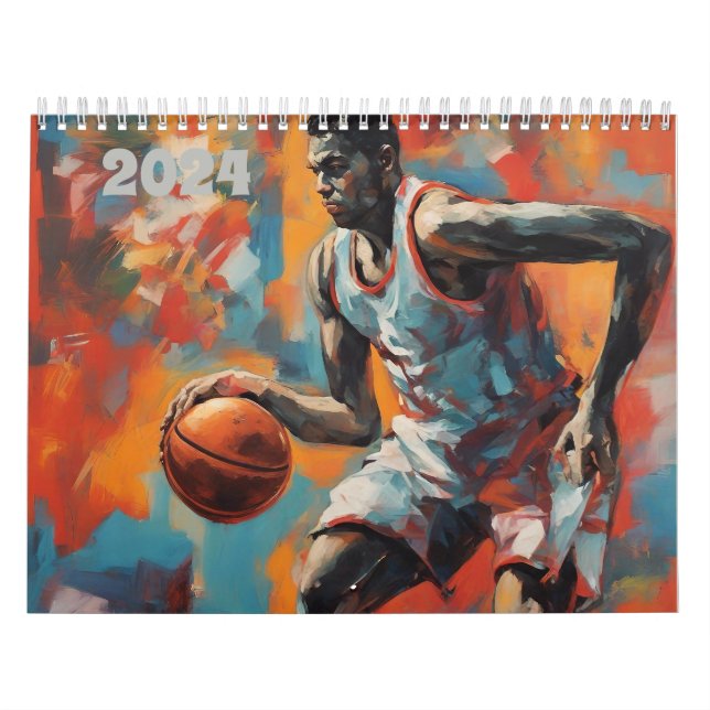 Calendrier Hoops Dribble Basketball Sports Cadeaux (Protection)