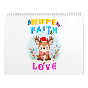 Calendrier Hope Faith Love