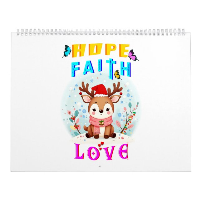 Calendrier Hope Faith Love (Protection)