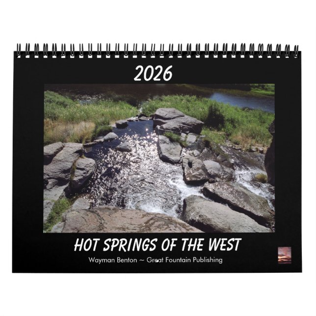 Calendrier Hot Springs Of The West Calendar 2026 Calendar (Protection)