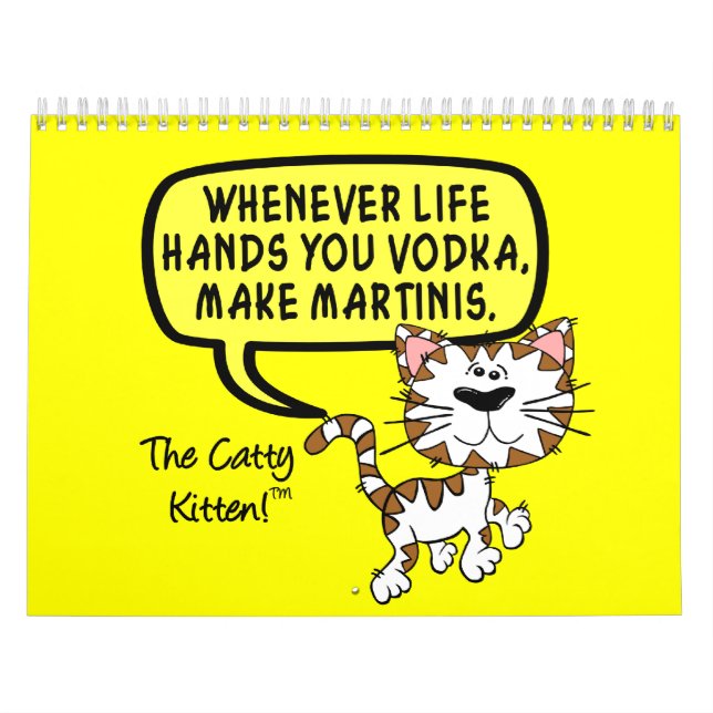 Calendrier humour Sarcastique Kitten 2023 (Protection)