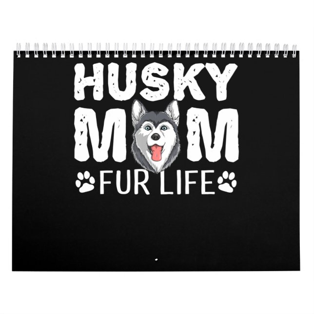 Calendrier Husky maman | Funny dog day (Protection)
