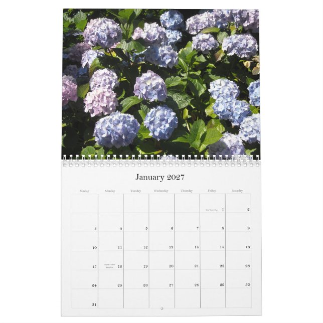 Calendrier Hydrangeas Célestes 2013 (Jan 2027)