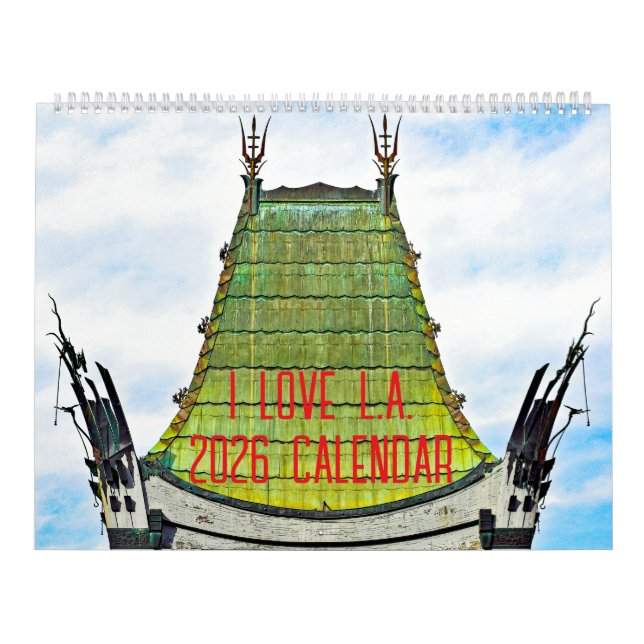 Calendrier I LOVE L.A. 2026 Calendar (Protection)