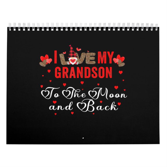 Calendrier I Love My Grandson To The Moon and Back (Protection)