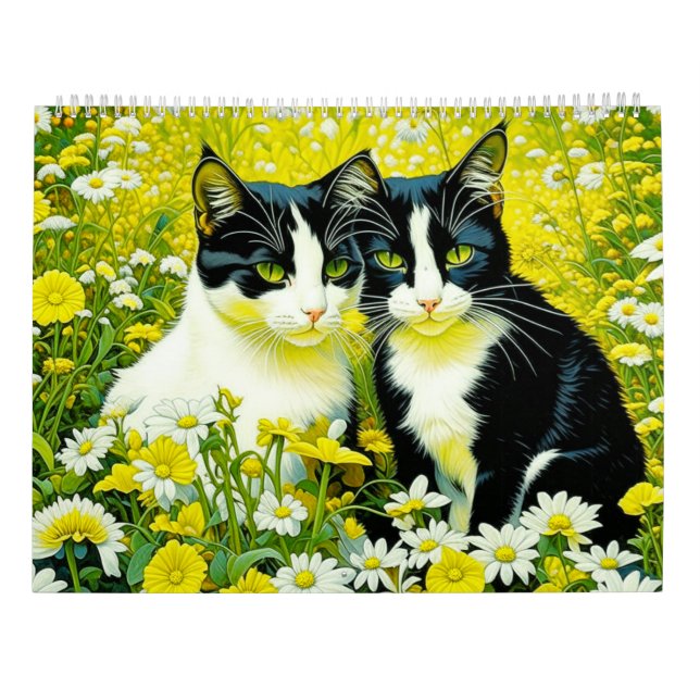 Calendrier IA Cats | Cute chatons et chats adorables (Dos)
