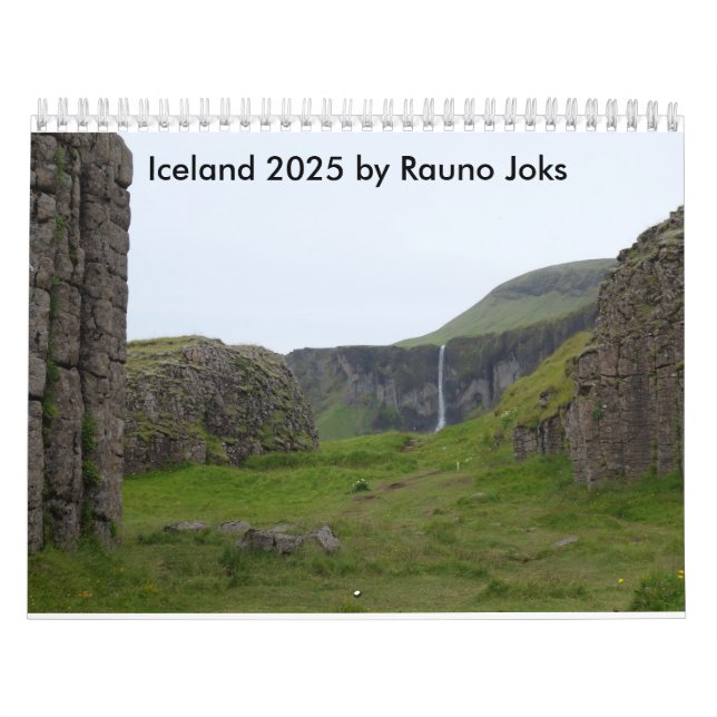Calendrier Iceland 2025 Calendar by Rauno Joks  (Protection)