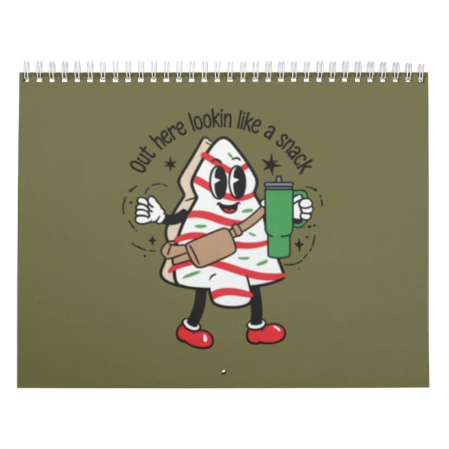 Calendrier Ici, On Dirait Un Snack Gâteau De Noël (Protection)