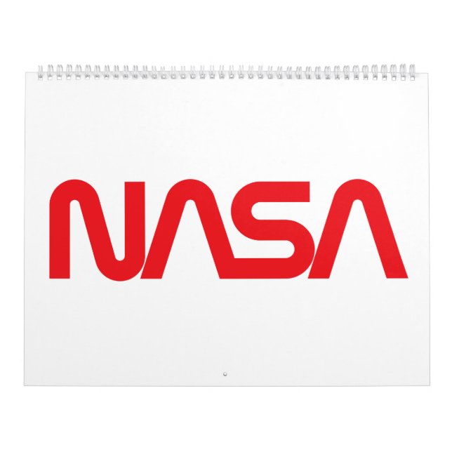Calendrier Iconic NASA Circa Calendar (Blanc fusées) (Protection)