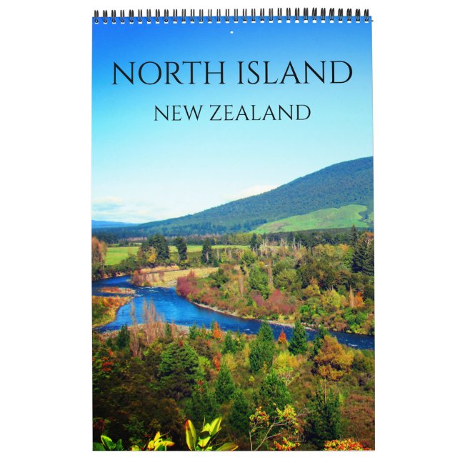 Calendrier île du nord nouvelle-zélande 2027 (Protection)