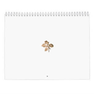 Calendrier Illustration Abstraite d'une branche beige clair