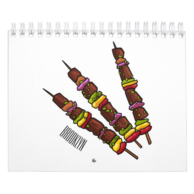 Calendrier Illustration de dessin alimentaire (Protection)