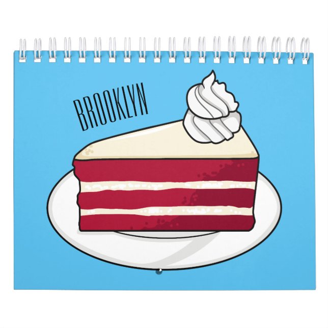 Calendrier Illustration de dessin animé sur le gâteau (Protection)