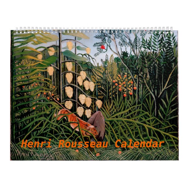 Calendrier Illustration de Henri Rousseau (Protection)