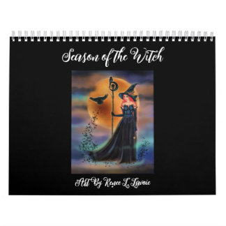 Calendrier Illustration de sorcière par Renee L. Lavoie
