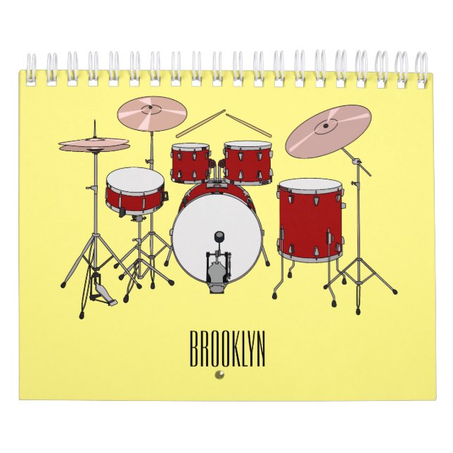 Calendrier Illustration d'instrument de musique (Protection)