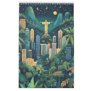 Calendrier Illustrations des villes du monde