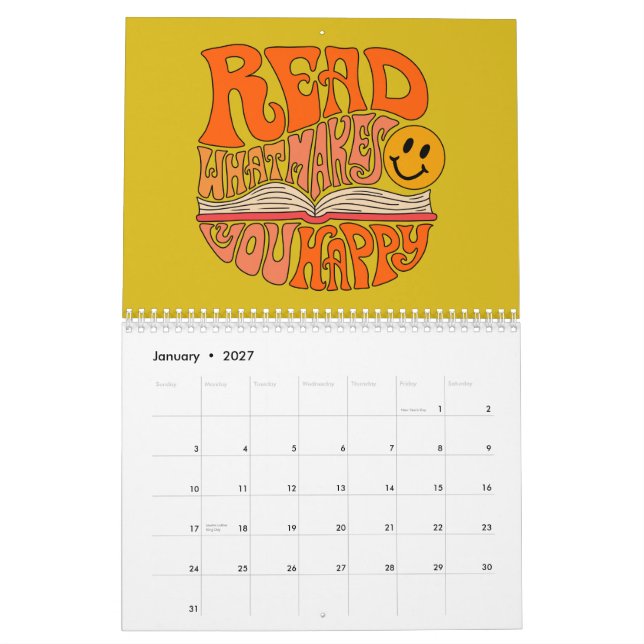 Calendrier illustré littéraire (Jan 2027)