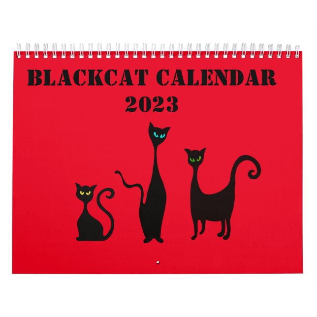 Calendrier illustré mignon avec chats (Protection)