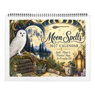 Calendrier illustré personnalisé des sorts lunaire