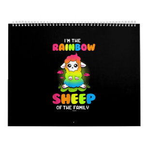 Calendrier Im rainbow brebis de famille   Mignonne conception