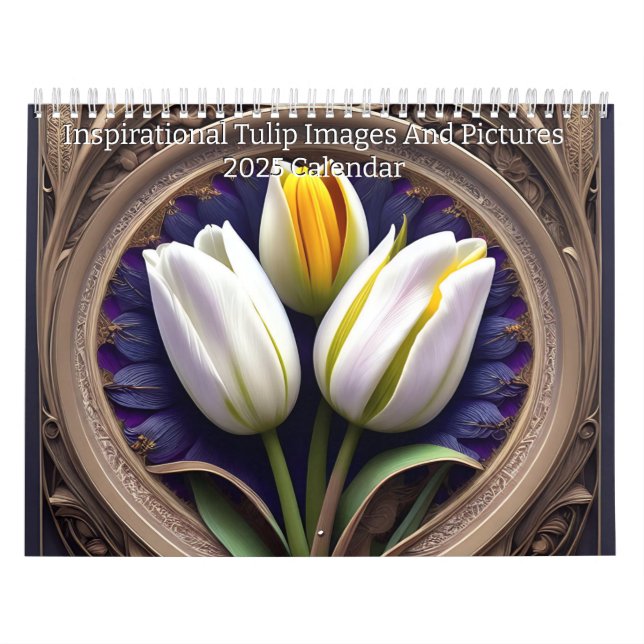 Calendrier Images Et Messages Inspirationnels De Tulipes, (Protection)
