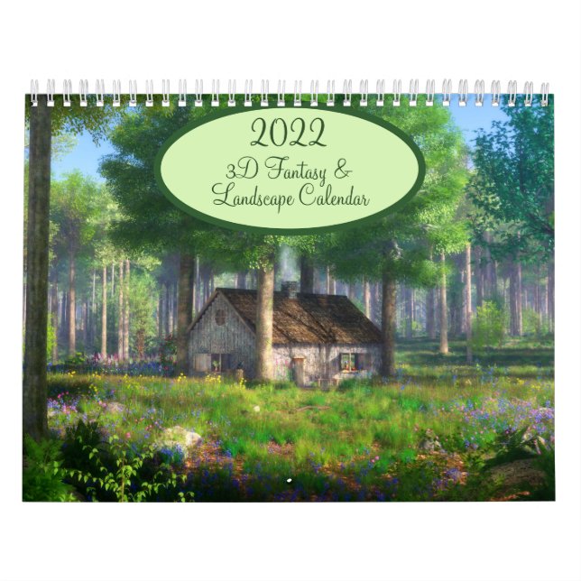 Calendrier imaginaire et paysage 3D SilverWebForge 2022 (Protection)
