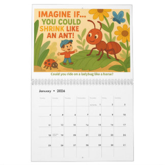 Calendrier Imagine If… Kids’ Creative Imagination Calendar