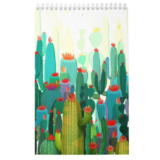 Calendrier Impression Cactus | Beaucoup De Cactus (Protection)