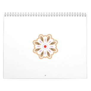 Calendrier Impression d'art floral Mandala Décor Boho