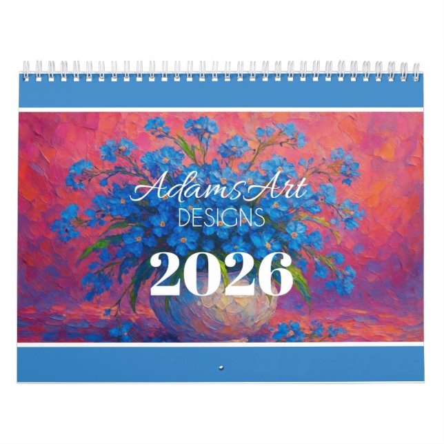 Calendrier Impressionnisme Floral Vibrant (Protection)