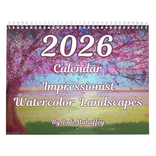 Calendrier Impressionniste Paysages aquarelles 2026 Calendrie (Protection)