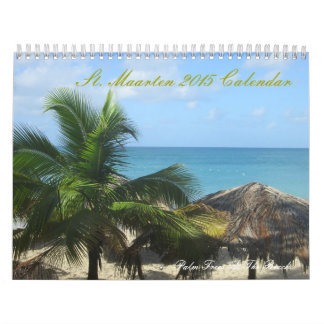 Calendrier imprimé par coutume de St Maarten