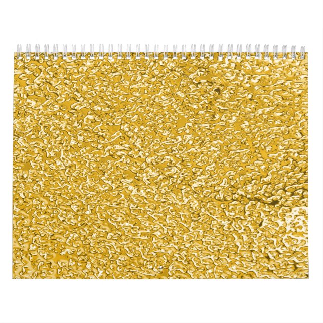 Calendrier imprimé personnalisé PURE GOLD Splatter (Protection)