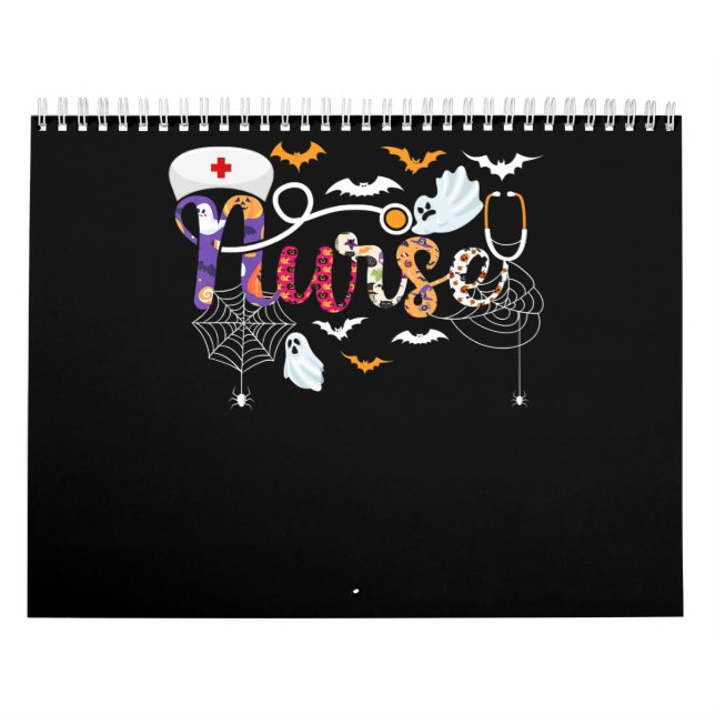 Calendrier Infirmière Costume Halloween cadeau avec araignée  (Protection)
