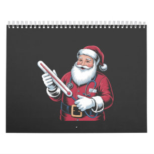 Calendrier Infirmière Santa Noël Soins Infirmiers Travailleur