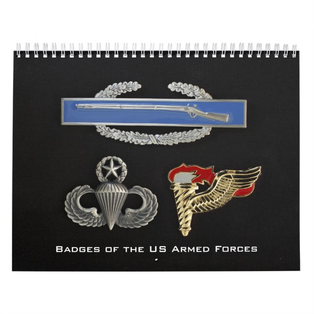 Calendrier Insignes des forces armées des USA (Protection)