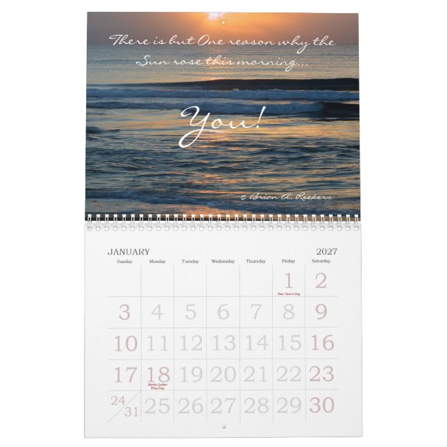 Calendrier Inspiration ! (Jan 2027)