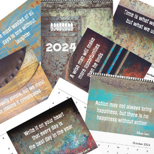 Calendrier Inspiration citations urbain grunge steampunk