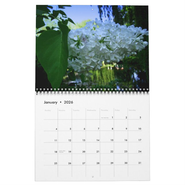 Calendrier Inspiration : Giverny, domicile de Claude Monnet (Jan 2026)