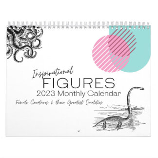 Calendrier Inspirational Figures 2023 Monthly Wall Calendar