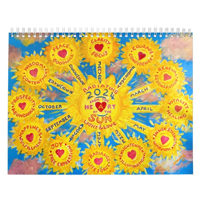 Calendrier Inspirationnel 2024 de l'oeuvre origina (Protection)