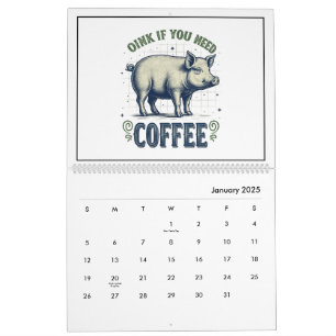 Calendrier inspiré d'animaux drôles